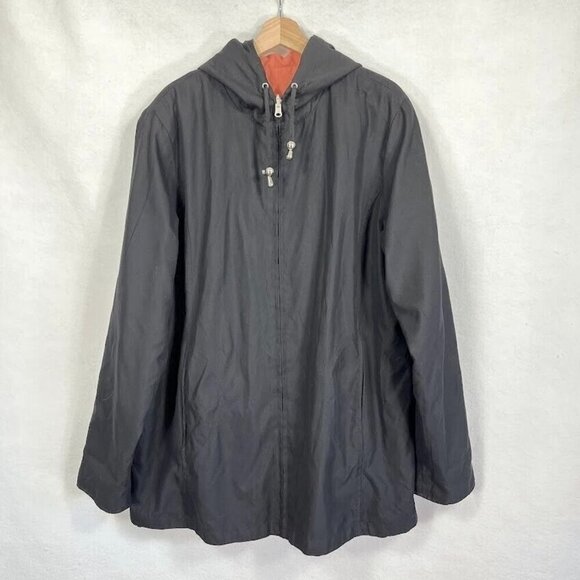 Macintosh Jackets & Blazers - Macintosh New England Reversible Jacket With Hood Black And Coral XL